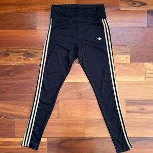Adidas Ribbed Trefold Stiped Leggings